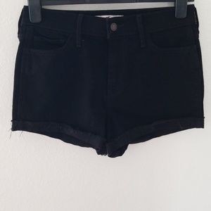 Hollister High Rise Black Shorts